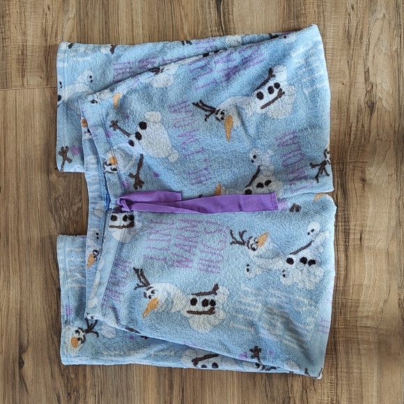 Disney Intimates & Sleepwear Euc Frozen Olaf Fleece Pajama Pants